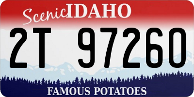 ID license plate 2T9726O