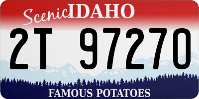 ID license plate 2T9727O