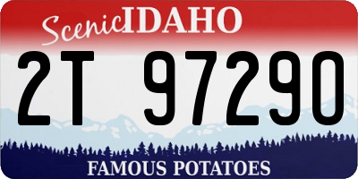 ID license plate 2T9729O