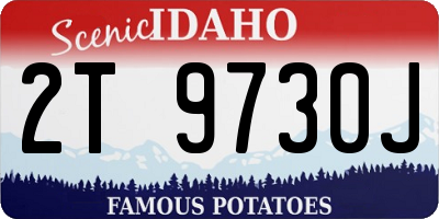 ID license plate 2T9730J