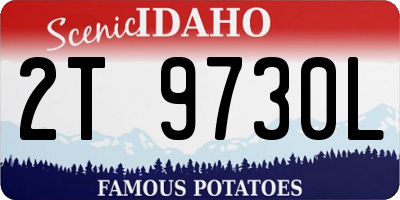 ID license plate 2T9730L