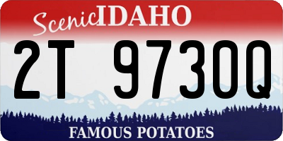 ID license plate 2T9730Q