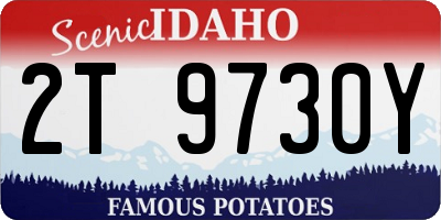 ID license plate 2T9730Y