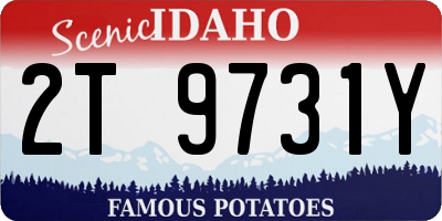 ID license plate 2T9731Y