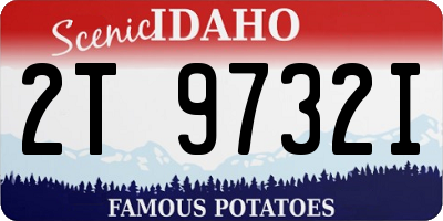 ID license plate 2T9732I