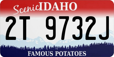 ID license plate 2T9732J