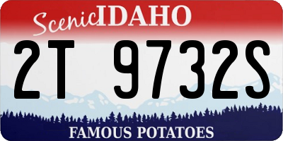 ID license plate 2T9732S