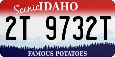 ID license plate 2T9732T