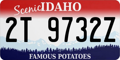 ID license plate 2T9732Z