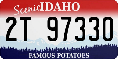 ID license plate 2T9733O