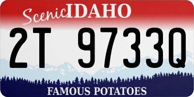 ID license plate 2T9733Q