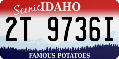 ID license plate 2T9736I