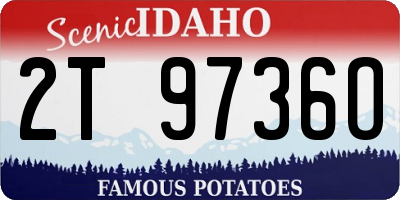 ID license plate 2T9736O