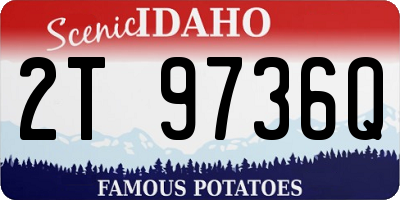 ID license plate 2T9736Q