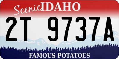 ID license plate 2T9737A