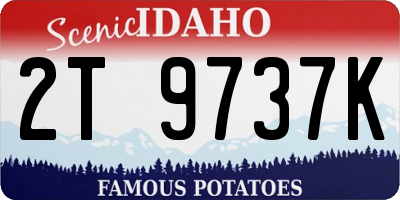 ID license plate 2T9737K