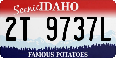 ID license plate 2T9737L