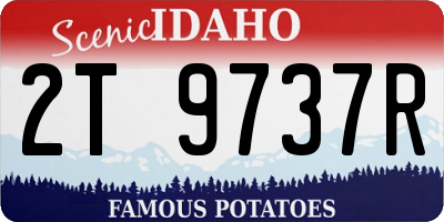 ID license plate 2T9737R