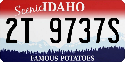 ID license plate 2T9737S