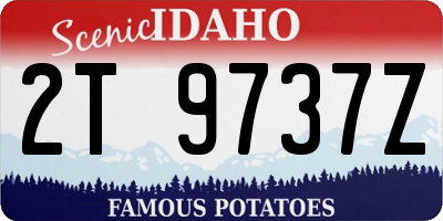 ID license plate 2T9737Z