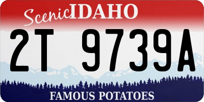 ID license plate 2T9739A