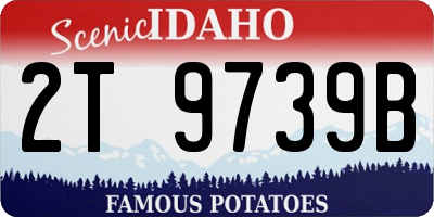 ID license plate 2T9739B