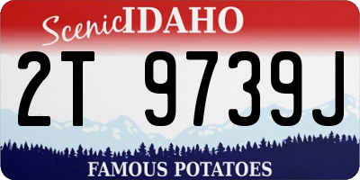 ID license plate 2T9739J