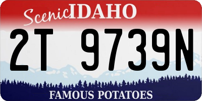 ID license plate 2T9739N