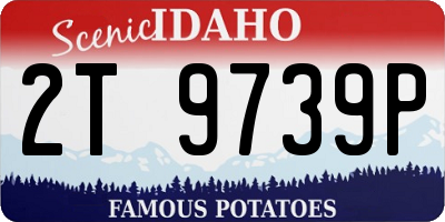 ID license plate 2T9739P