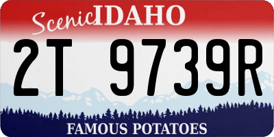 ID license plate 2T9739R