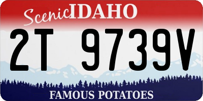 ID license plate 2T9739V