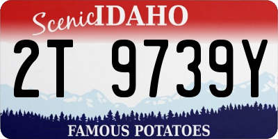 ID license plate 2T9739Y