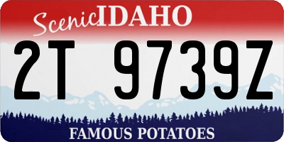 ID license plate 2T9739Z