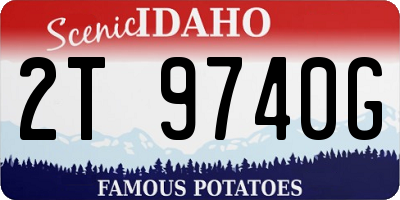 ID license plate 2T9740G