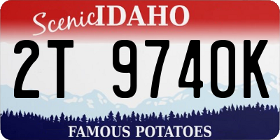 ID license plate 2T9740K