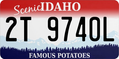 ID license plate 2T9740L