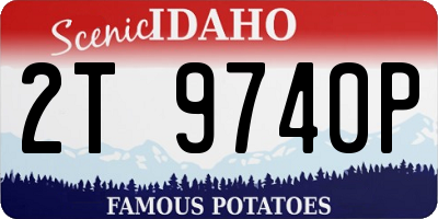 ID license plate 2T9740P