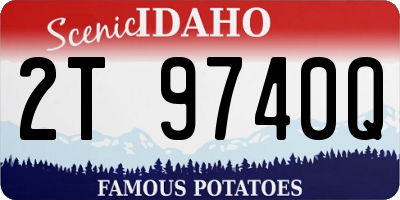 ID license plate 2T9740Q