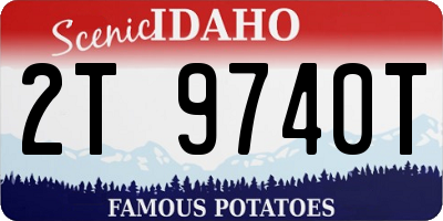 ID license plate 2T9740T