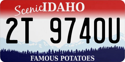 ID license plate 2T9740U