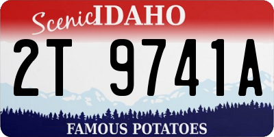 ID license plate 2T9741A