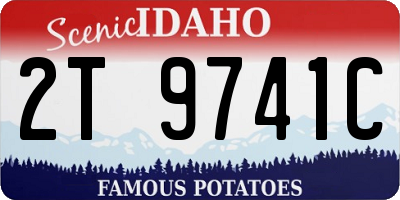 ID license plate 2T9741C