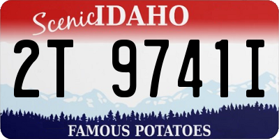 ID license plate 2T9741I