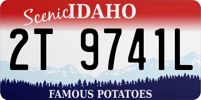 ID license plate 2T9741L