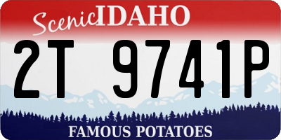 ID license plate 2T9741P