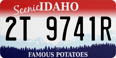 ID license plate 2T9741R