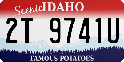 ID license plate 2T9741U