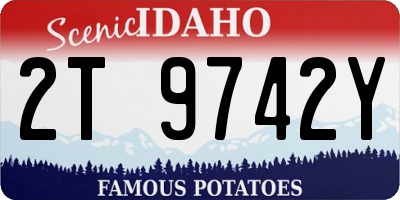 ID license plate 2T9742Y