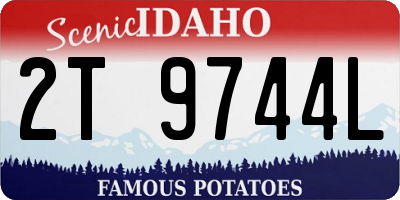 ID license plate 2T9744L