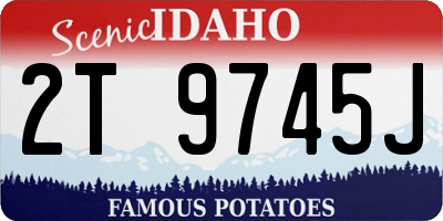 ID license plate 2T9745J